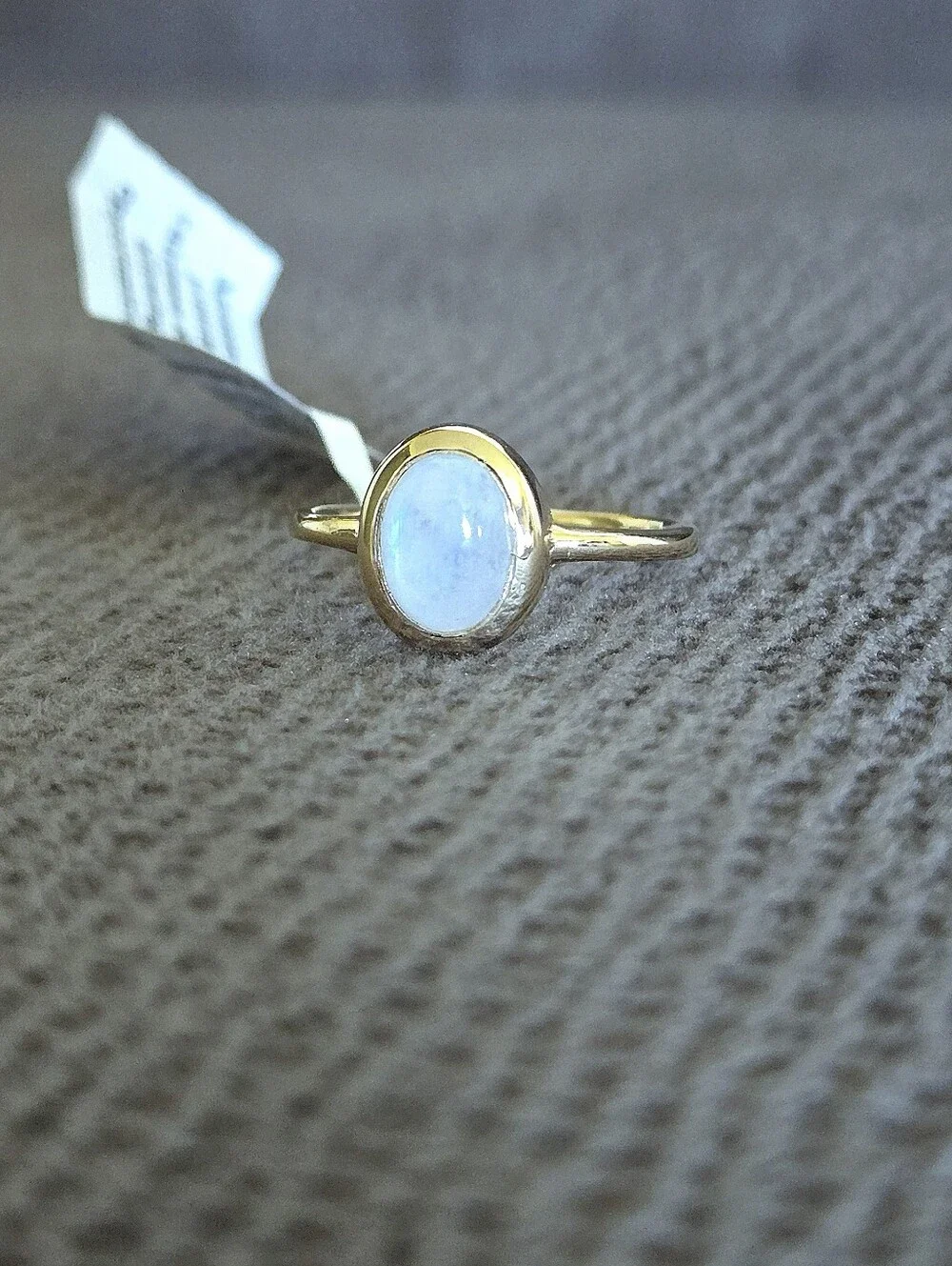 Shivam Rainbow🌈 Moonstone🌙 Ellipse Ring💍 - NWT